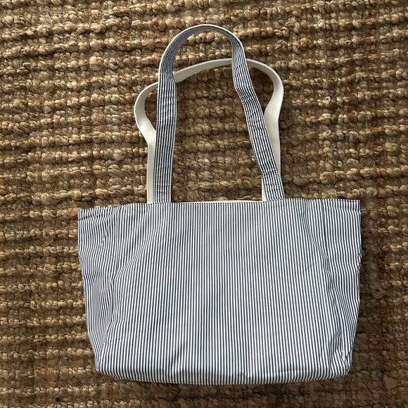 VTN Reversible Striped Canvas Tote Bag – NWOT, Large Minimalist Shoulder Bag - Picture 2 of 6